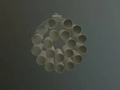 Rocket Launcher B-8V20A Low-poly 3D model