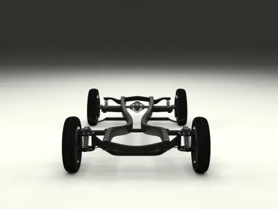 Mercedes Benz 190SL Chassis 3D model