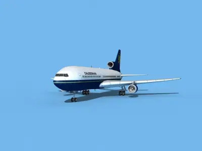 Lockheed L-1011 TriStar Claedonian 3D model