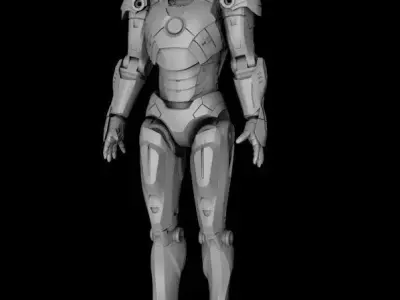 Iron Man Mark-VII Scale 1-10 Articulated Figure 3D print model purchase