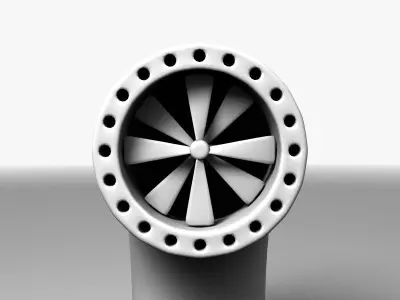 Scifi Ventilation Tube 3D model