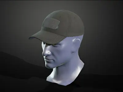 Cap 01 Low-poly 3D model