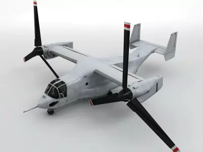 V-22 Osprey Helicopter -2 Low-poly 3D model
