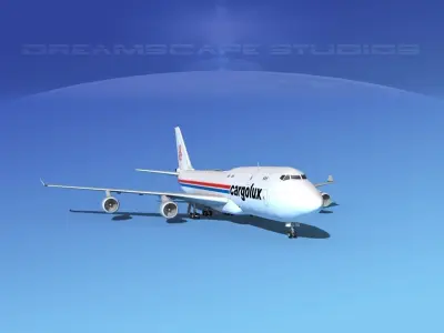 Boeing 747-8 Cargolux 3D model