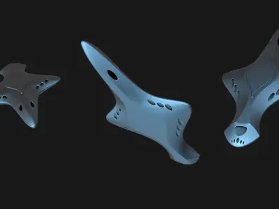 Alien Frigate Fuhar 3D model