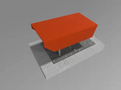 Precision Approach Path Indicator Lighting Free 3D model