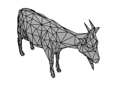 Animal Goat Low Poly Low-poly 3D model