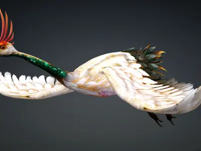 Crane Bird-B1 3D model
