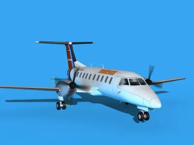 Embraer EMB120 Transcarga Venezuela 3D model