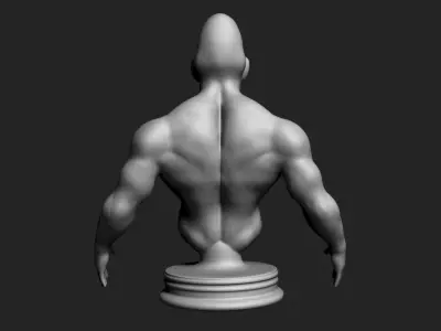 Duck-Man human bust 3D model