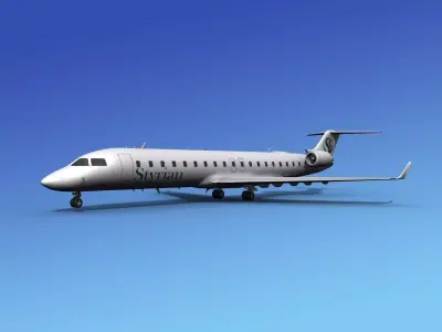 Bombardier CRJ700 Styrian 3D model
