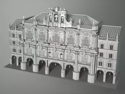 SALAMANCA 2 building with arches 3D model