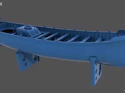 13m italian ww2 motorboat - Commercial license - 1-100 scale 3D print model