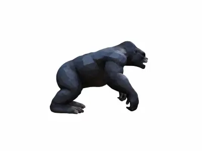 King Kong Gorilla Powerfull  Animal In The Forest 3d Render 3D model