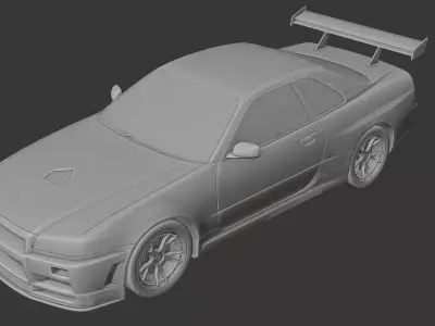 Nissan Skyline GTR Printable Model 3D print model