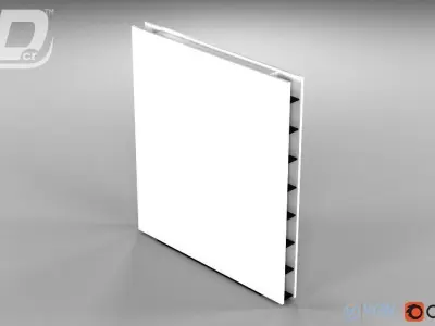 TV Wall Free 3D model