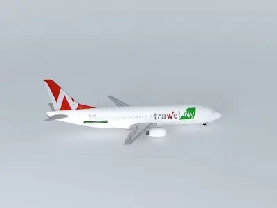 Boeing 737 400 TrawelFly Airlines Free 3D model