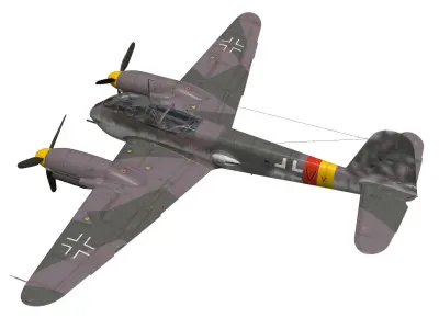 Messerschmitt Me 410 B2U2 Hornisse 3D model