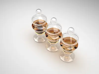 Vintage Insect Jars 3D model