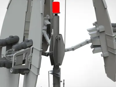 Sci fi antenna 14 3D model