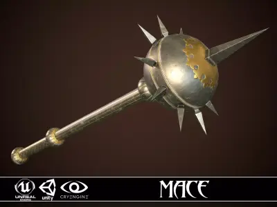 Mace 14 Low-poly 3D model