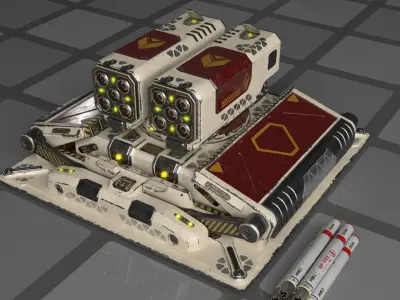 Imperial Medium Missile Launcher 3D model