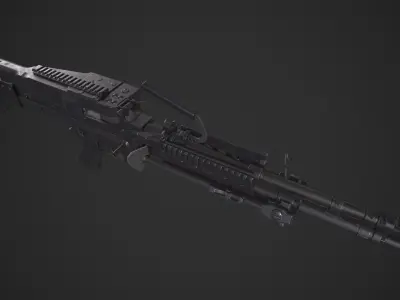 M60 E4 Variant Low-poly 3D model