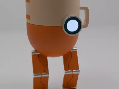 cup robot 3D model purchase