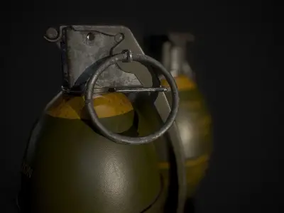 Grenade M26 A2 Low-poly 3D model