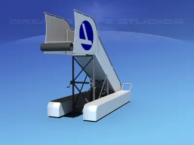 Airport Stairs Eastern 2 3D model