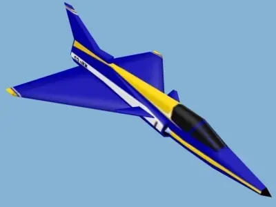 plane7 fighter jet 3D model