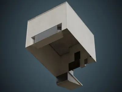 Building 9B Low-poly 3D model