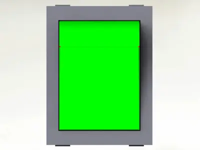 Power switch green 3D model