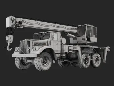 Truck Crane 3D model