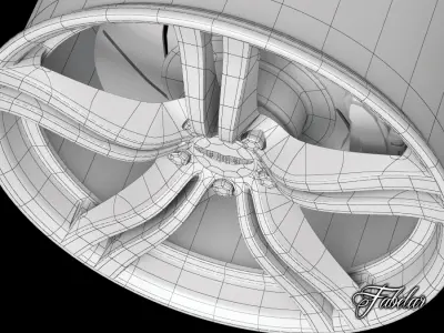 Aston Martin V8 rim 3D model