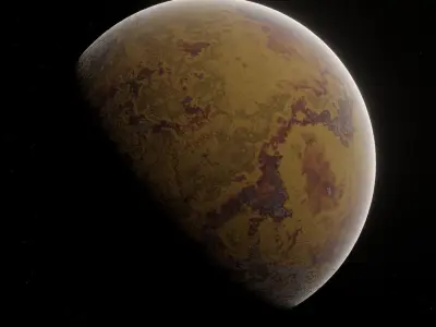 Planet Space Ready to game Low-poly 3D model 10