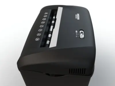 Office Paper Shredder Low-poly 3D model