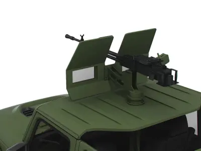 Jeep Gladiator 75th Machine Gun 2022 3D model