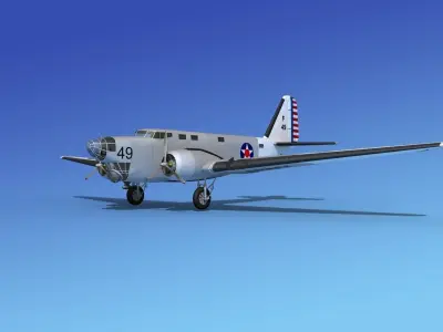 Douglas B-18A Bolo V05 3D model