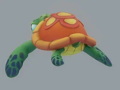 Cartoon Fish 6 Low-poly 3D model