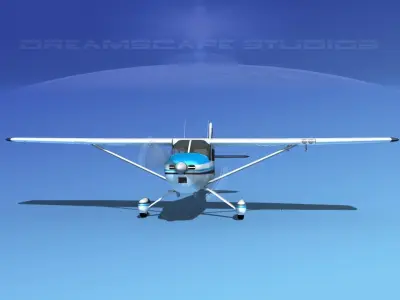 Cessna 170 V07 3D model