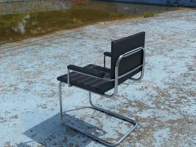 Simple frame chair Free 3D model