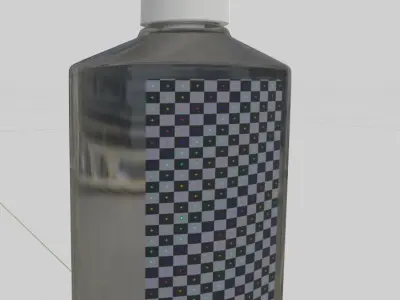 Hand Sanitizer gel bottle for AR Close up Commercial rendering 3D model