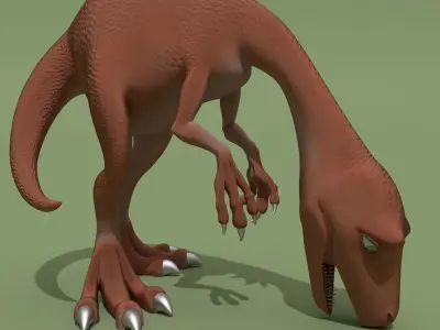 Cartoon Baby Dinosaur Low-poly 3D model