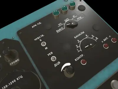 Mi-8MT Mi-17MT Right Overhead Panels Board Russian Low-poly 3D model