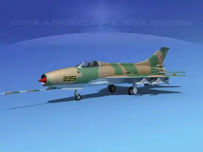 MIG-21 Fishbed V05 3D model