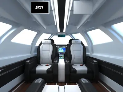 Private Airplane Seat 3D model