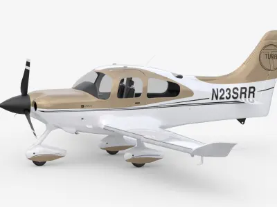 Aircraft Propeller Turbo 3D model