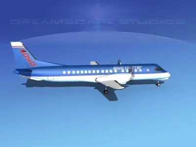 SAAB 2000 Boyd Charter 3D model