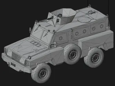 RG-31 Nyala MRAP Low-poly 3D model